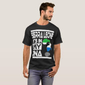 T-shirt Sierra Leone It_s dans mon ADN avec drapeau Afriqu (Devant entier)