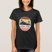 T-shirt Sierra Leone Mountain Et Palms (Devant)