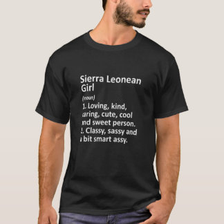 T-shirt SIERRA LEONEAN GIRL SIERRA LEONE Cadeau Comptoir F