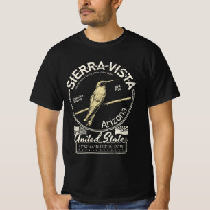 T-SHIRT SIERRA VISTA ARIZONA - ILLUSTRATION D'OISEAUX HUMM