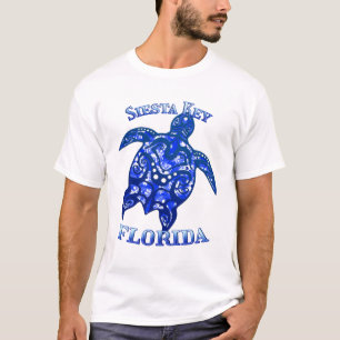 T-shirt Siesta Key Florida Vacances Tortue tribale