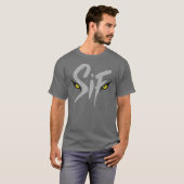 T-shirt Sif, la typographie du grand loup gris (Devant entier)