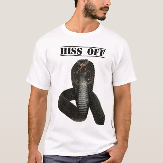 T-shirt Sifflement outre de cobra de roi (Devant)