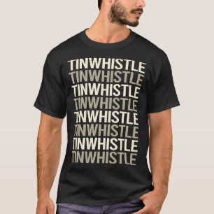 T-shirt Sifflet en texte blanc Flageolet