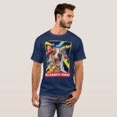 T-shirt Sifflets de fête pour chien heureux (Devant entier)