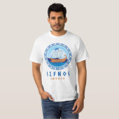 T-shirt Sifnos, Grèce Design de navires grecs Hommes (Devant entier)