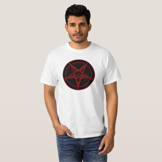 T-SHIRT SIGILE DE BAPHOMET (Devant entier)