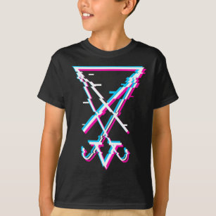 T-shirt Sigile de Lucifer - Symbole satanique Goth esthéti