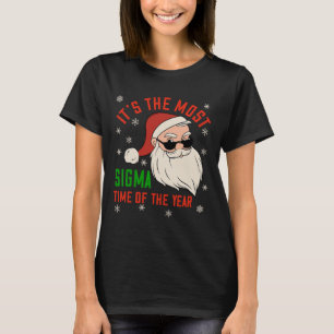 T-shirt Sigma Christmas Sigma Père Noël Teenage Boys Funny