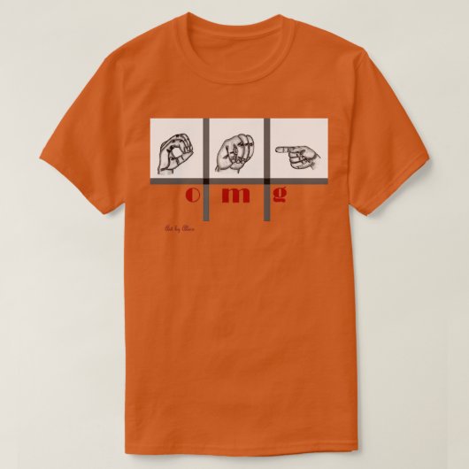 T-shirt Sign Language Art omg 3 (Design devant)