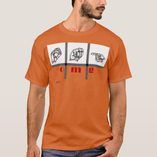 T-shirt Sign Language Art omg 3