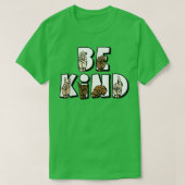 T-shirt Sign Language Be Kind Asl Be Kind Hand Signing Equ (Design devant)