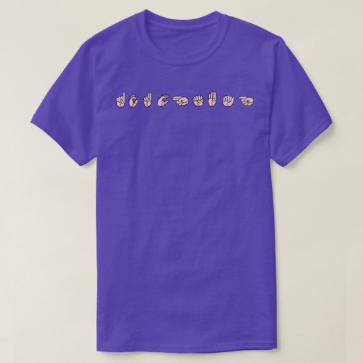 T-shirt Sign language Rude (Design devant)