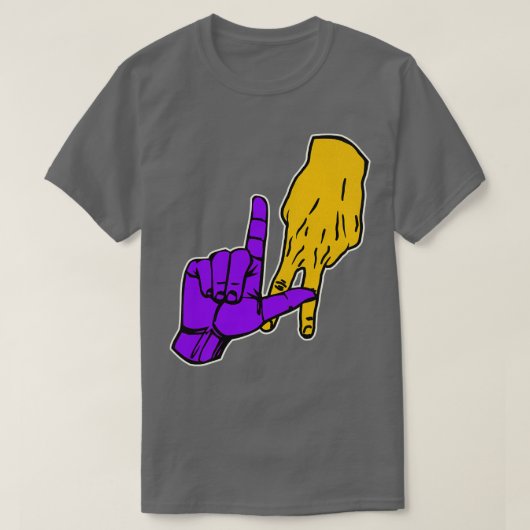 T-shirt Signal à main des LAKERS (Design devant)