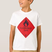 T-shirt Signal d'avertissement de danger Étiquette de la s (Devant)