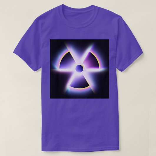 T-shirt Signal d'avertissement de rayonnement F0034606 (Design devant)