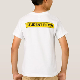 T-shirt Signal d'avertissement "Etudiant Rider" Equestre d
