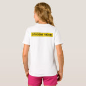 T-shirt Signal d'avertissement "Etudiant Rider" Equestre d (Dos entier)