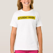 T-shirt Signal d'avertissement "Etudiant Rider" Equestre d (Devant)