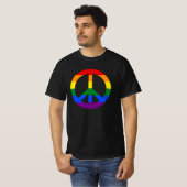 T-shirt Signal de paix LGBT (Devant entier)