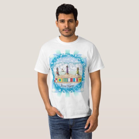 T-shirt Signal Flags Lighthouse (Devant entier)