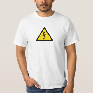 T-shirt signal haute tension symbole électrique danger p