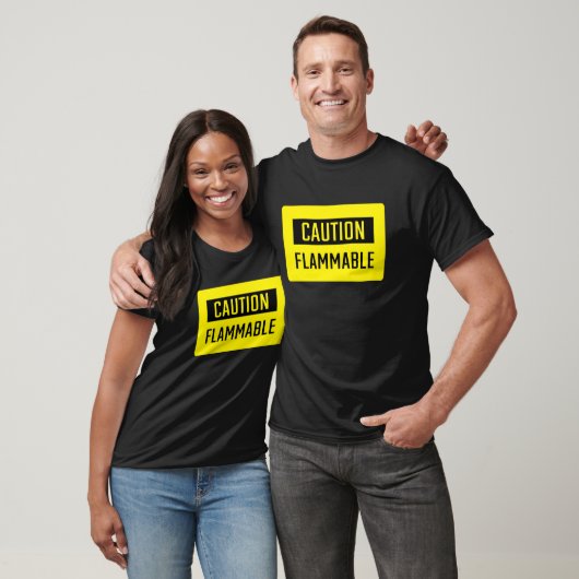 T-shirt Signal inflammable de prudence (Unisexe)