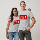 T-shirt Signal routier de Mars (Unisexe)