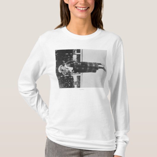 T-shirt Signalisation de femme en photographie (Devant)