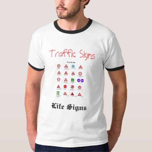 T-SHIRT SIGNALISATION DRÔLE (Devant)