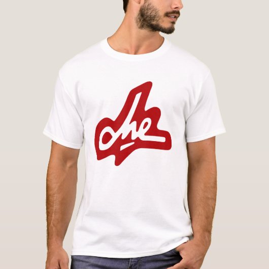 T-shirt Signature de Che Guevara - rouge sur le blanc (Devant)