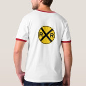 T-shirt Signaux de croisement de chemin de fer (Dos entier)