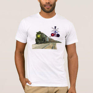 T-shirt Signaux de croisement de locomotive et de chemin