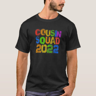 T-shirt Signe A de l'équipe de cousins 2022 Grand-mère gra
