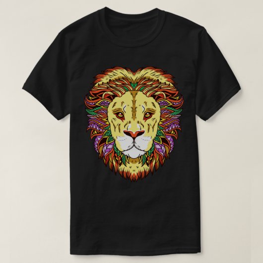 T-shirt Signe astrologique Lion Tête de Lion Astrologie (Design devant)
