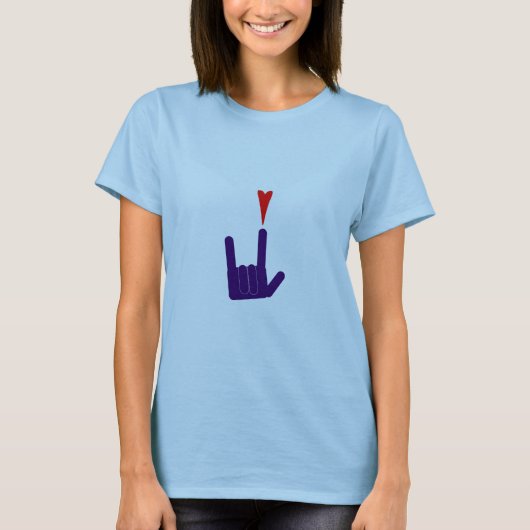 T-shirt signe d'amour (Devant)