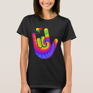 T-shirt Signe d'amour en langue des signes américaine Main