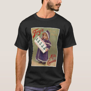 T-shirt Signe d'annonce de chocolat du lait de "cinq