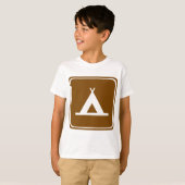 T-shirt SIGNE D'AUTOROUTE DU Camping (Devant entier)