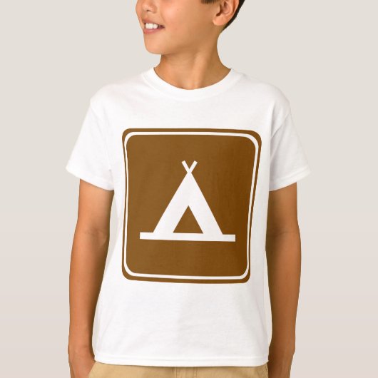 T-shirt SIGNE D'AUTOROUTE DU Camping (Devant)