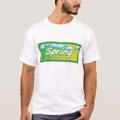 T-shirt Signe de bannière de printemps (Devant)