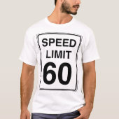 T-shirt Signe de la limitation de vitesse 60 (Devant)