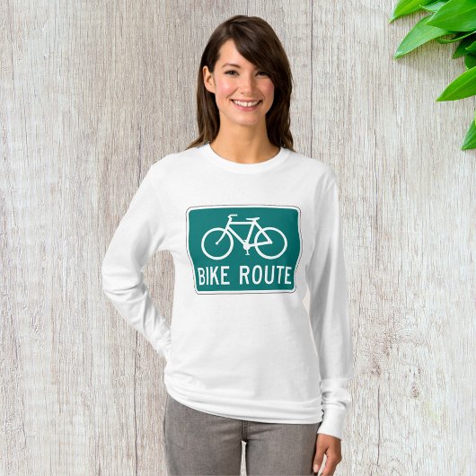T-SHIRT SIGNE DE LA VOIE PISTE À VÉLO PISTE À VÉLO