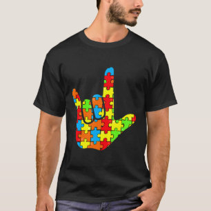 T-shirt Signe de langage d'amour Cadeau de sensibilisation