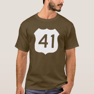 T-shirt Signe de l'itinéraire 41 des USA