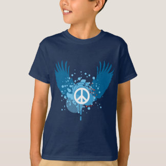 T-shirt Signe de paix à ailes