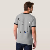 T-shirt Signe de paix à la mode du Cap Vert avec la carte (Dos entier)