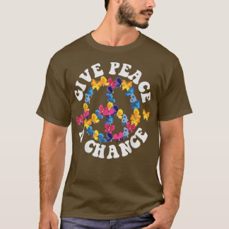 T-shirt SIGNE DE PAIX AMOUR 60s les années 70 Tie Dye Hipp