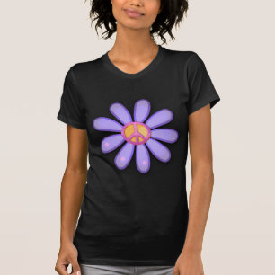 T-shirt Signe de paix assez rose
