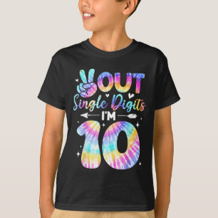 T-shirt Signe de Paix Double Chiffres 10ème Anniversaire P